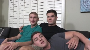 raw three-some With Pete, Tanner, And Forrest - butthole Lovemaking