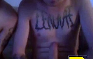 Twink Twins Masturbating on Webcam