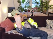 Kennie Jai strips and teases and jerks for you after work