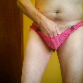 pink lace panties