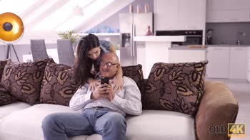 Old Man's Anal Delight With Teen (18+) Latina Mira Cuckold