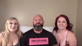 Desperate Amateurs hot big tit bbw babes Emmaand  Peach get their tight pounded hard by big white cock in this hot orgy action