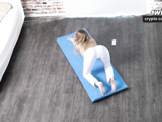 Stepmom Pretends To Do Yoga But Truly Craves To Bang