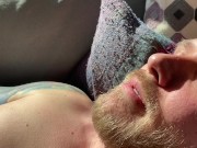 Seattle Dad Cuddling with Brock Tidus in the afternoon sun