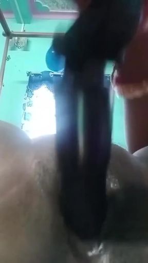 Desi video sister-in-law took out discount water from mobile stand   Clip 1