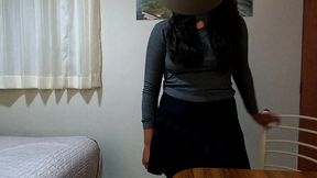 casting 002 - laura la timida estudiante que nunca hizo sexo oral y termina con creampie y sin condon (version full)