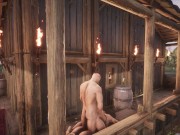 fucking my boyfriend on the balcony, very risky