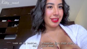 Kitty is having a double squirt with her perfect masturbation
