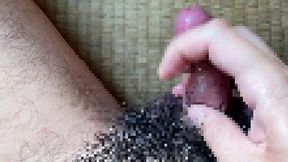 Japanese virgin boy caught masturbating in a steamy shower.