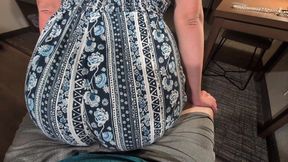 Lap Dance Makes Him Cum in Shorts