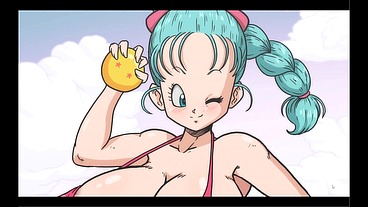 Bulma BALLS [ DRAGON BALL HENTAI Game ] Ep.2 Bulma BBC GANGBANG and BUKKAKE !