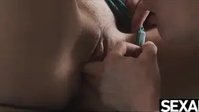 Cute girl gives intense blowjob and gets fucked vigorously