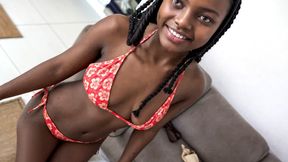 ”Timid black teen sucks a huge cock & gets screwed hard in the wrong casting!”