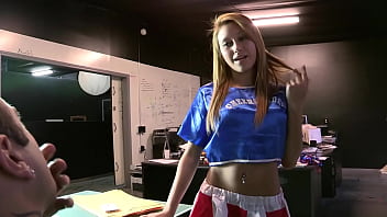 American cheerleader has craving her step dad&#039_s cock - (Marina Angel)