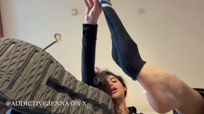 ! German Clip: Dirty Sneaker Slut JOI: Lick, Goon, Obey | Femdom POV | verbal humiliation | foot fetish | slave training | Goddess worship | cum control | edging