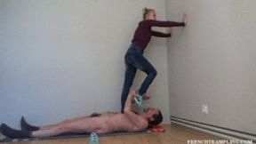 2200 Socks cock trampling with Katy