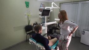 Intense Encounter with a Doctor in the Dentist Chair: Doggy Style and Oral Pleasure