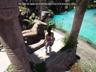 Lara Croft Ride on statue dong for unlock tomb door. by Animo Pron