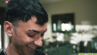 Siren Santiago tries to cheer stepdad Derek Kage