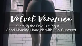Morning starts with a POV handjob cumshot!