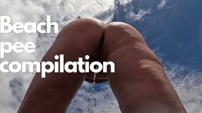 Ultimate Beach Desperation - Nude Public Piss Compilation