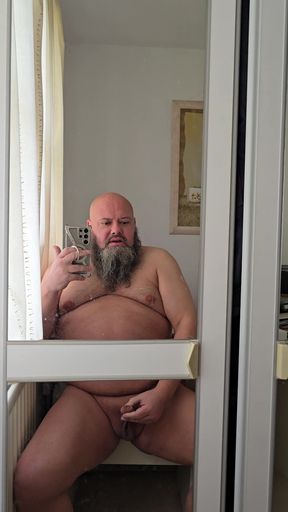 Seated Mirror Masturbation