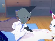 Anima Crossing Digimon - Raymon blowjob to Gatomon