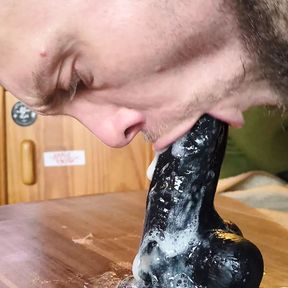 Dirty sloppy dildo deepthroat 3