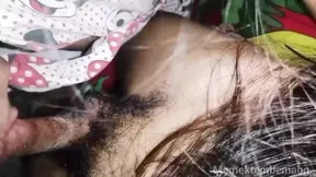 Indonesian Village Girl Seduces with Big Ass and Tight Virgin Vagina