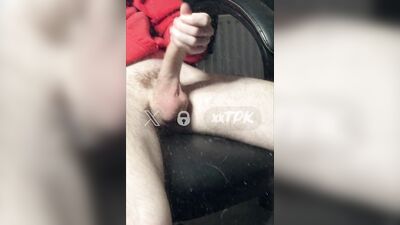 Verbal Twink Drenched in Own Cum