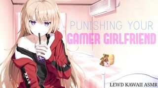 Spanking your Gamer Gf for Raging (English ASMR) (Sound Porn)