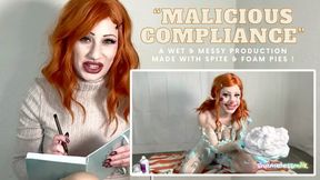 "Malicious Compliance" | A Wet & Messy Film made by a Clown Girl with Spite & Foam Pies