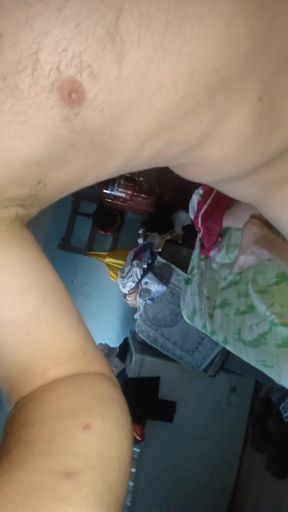 Tired from work stepdad fucks me and lets go inside me