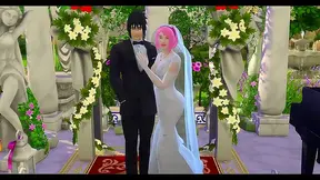 Sakuras Hot Wedding Night Escapade with Naruto Ignites in Wild Hentai Desire