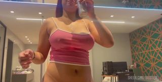 The Hottest Woman and the Biggest Dick You'll See Today, Fadynha Wet the Bed with Her Squirt