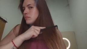 Brushing my hair