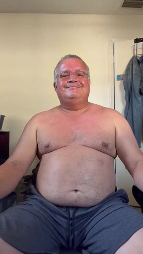 Man Nude in Bedroom in the Morning