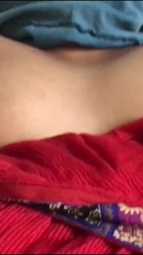 Red outfit with golden shower   Clip 1