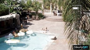 NANNYSPY Slutty Nanny Begs Toe Keep Her Job With A Mouthful Of Cock - Alexis Adams