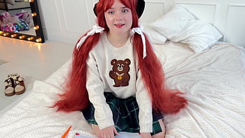 Punishment of a lazy college girll: Private lesson