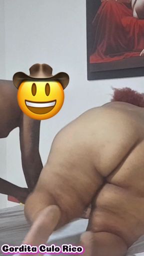 A Plus-size Woman Is Fucked Hard by a Black Man, Who Penetrates Her Very Hard From Behind