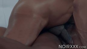 Black gays Dillon Diaz and Pheonix Fellington anal fuck