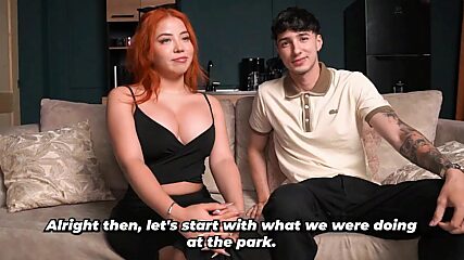 Social media slut gets pounded by hung stud after flaunting her massive redhead tits