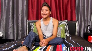 Latino Lad Brycen Russell Interviewed Fapping and Money-Shot