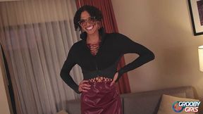 Cute nympho's skirt movie