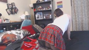 Gassy college girl lets it rip