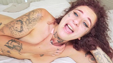 Tony Rope: Dutch Slut Blazy takes MONSTER BBC in her ass and drinks piss
