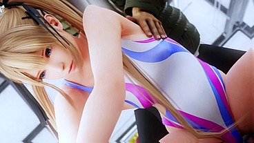 Mari Rose and old yoga teacher - 3D Hentai - V454