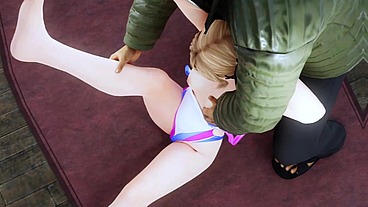 Mari Rose and old yoga teacher - 3D Hentai - V454