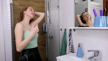 Nikolet's Steamy Underwater Shower Orgasm